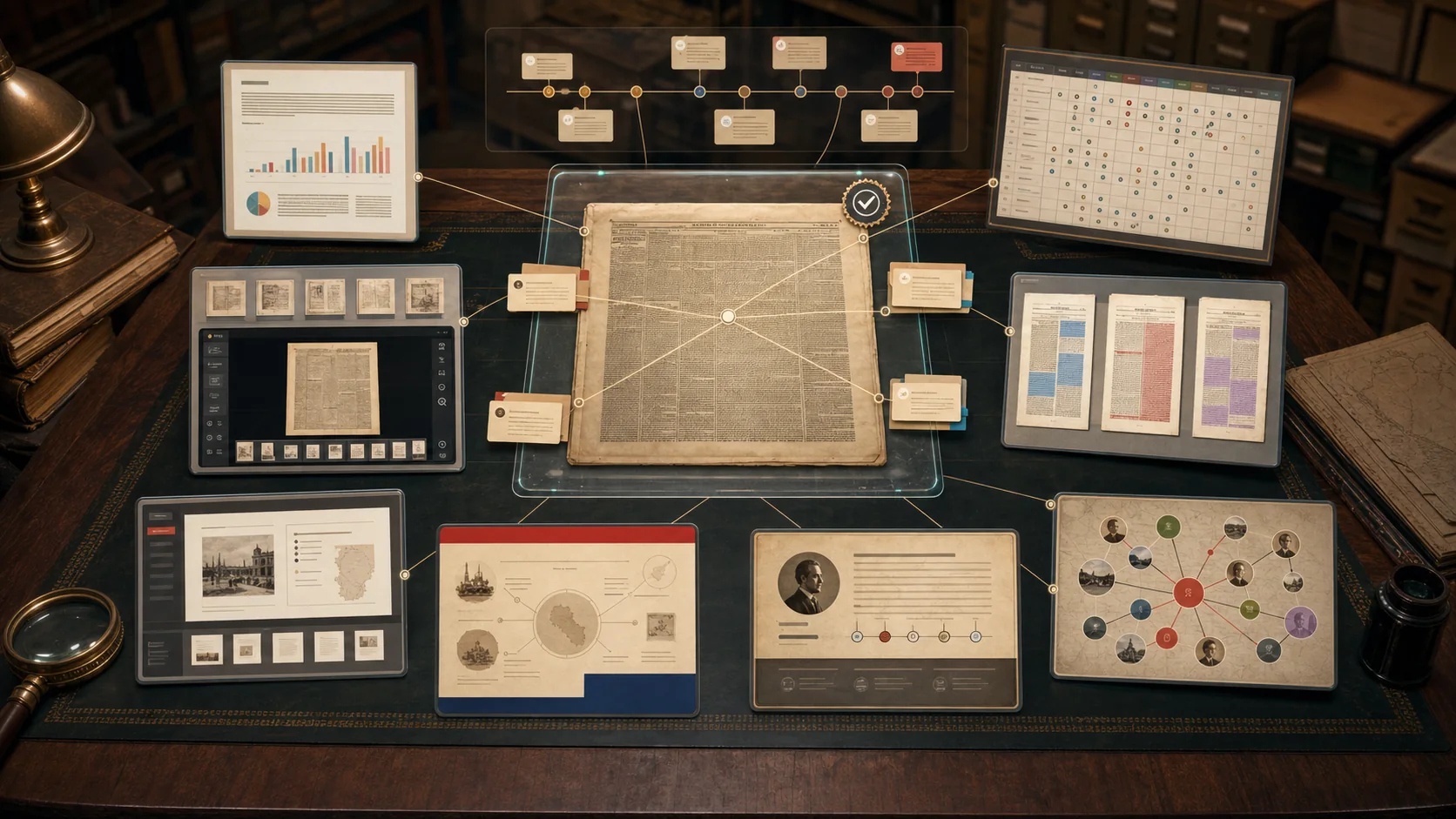 Mesa de investigación del archivo